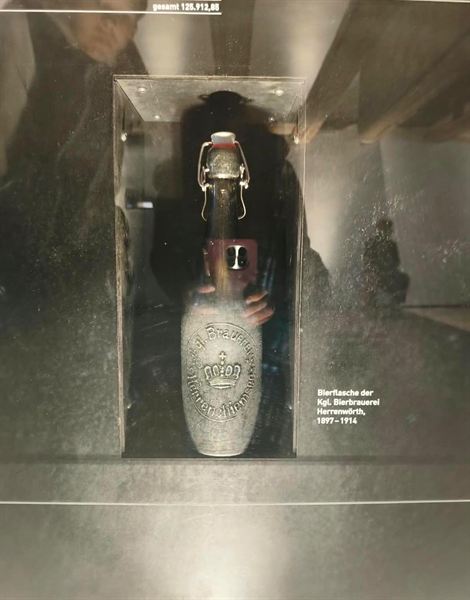Historische Bierflasche der Kgl. Bierbrauerei Herrenchiemsee (1897–1914)